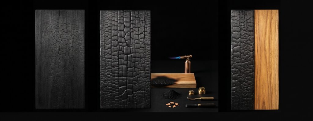 Teck brûlé (Shou Sugi Ban)