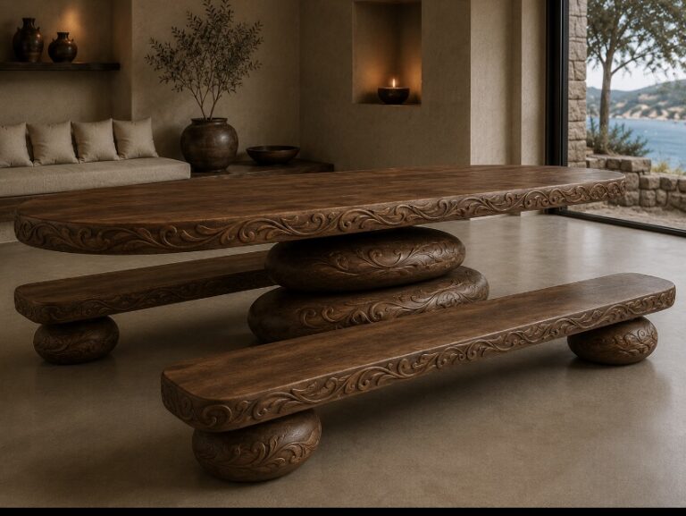 Table sculpturale en bois HERITAGE – UMA Art & Living